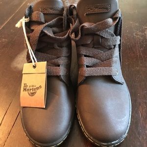 Dr Martin Maelly Alberta split Boots, Dark Brown